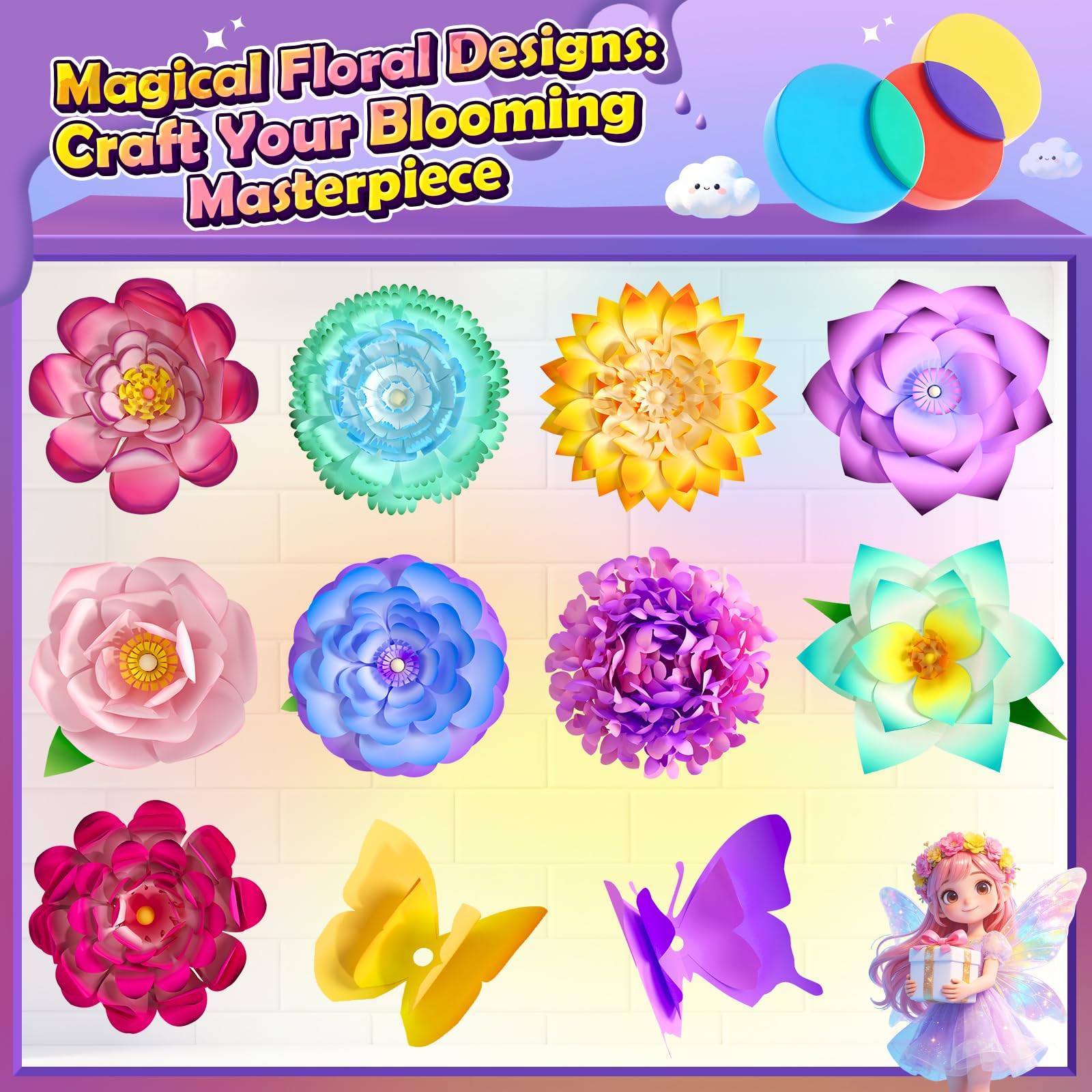 DIY Flower Craft Kits - Magical Color Dyeing! -9