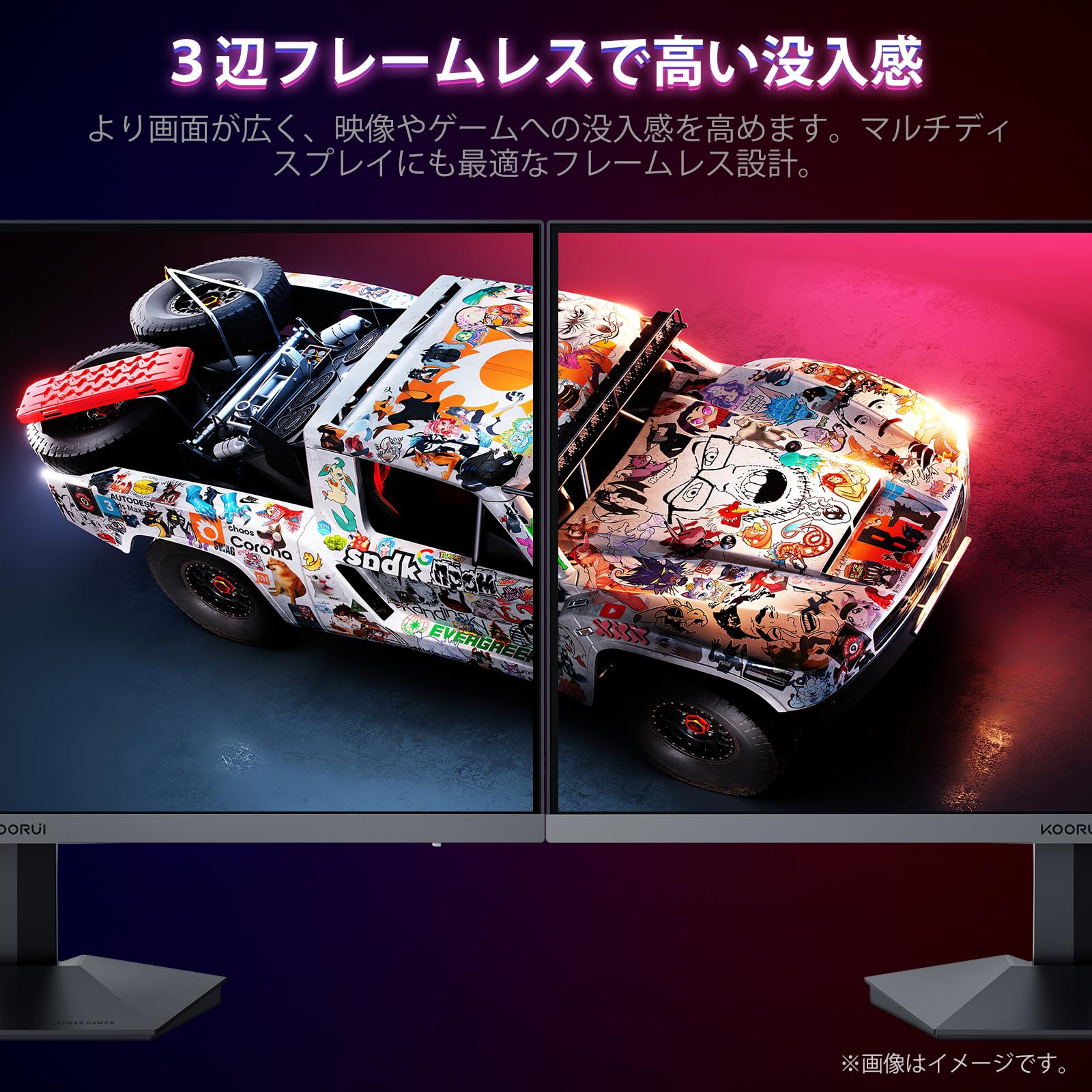 Amazon.co.jp: KOORUI 27インチ モニター pcモニター フルhd 液晶