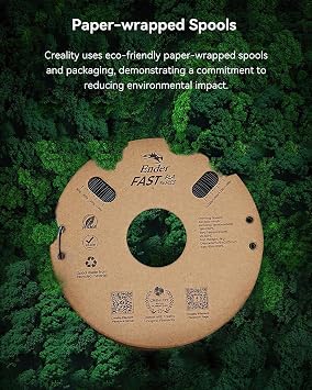 Creality Rare Fast PLA Filament 1.75mm, 3D Printer Filament High Speed up to 300mm/s, Recyclable Cardboard Reel, Suitable for Most FDM 3D Printers - 1kg (2.2lb) Pink