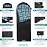 KingCamp Sleeping Bag for Adults, Cold Weather & Warm XL Big and Tall Flannel Sleeping Bags with Compression Sack Portable Waterproof Essentials Gear Accessories for Outdoor Camping (Black Left)