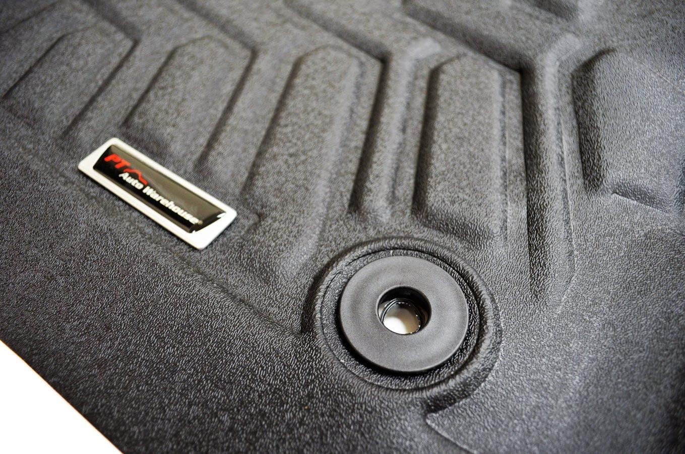 PT Auto Warehouse - 8828562-8828564 - First & Second Row Floor Liner - for Crew Cabs, Black
