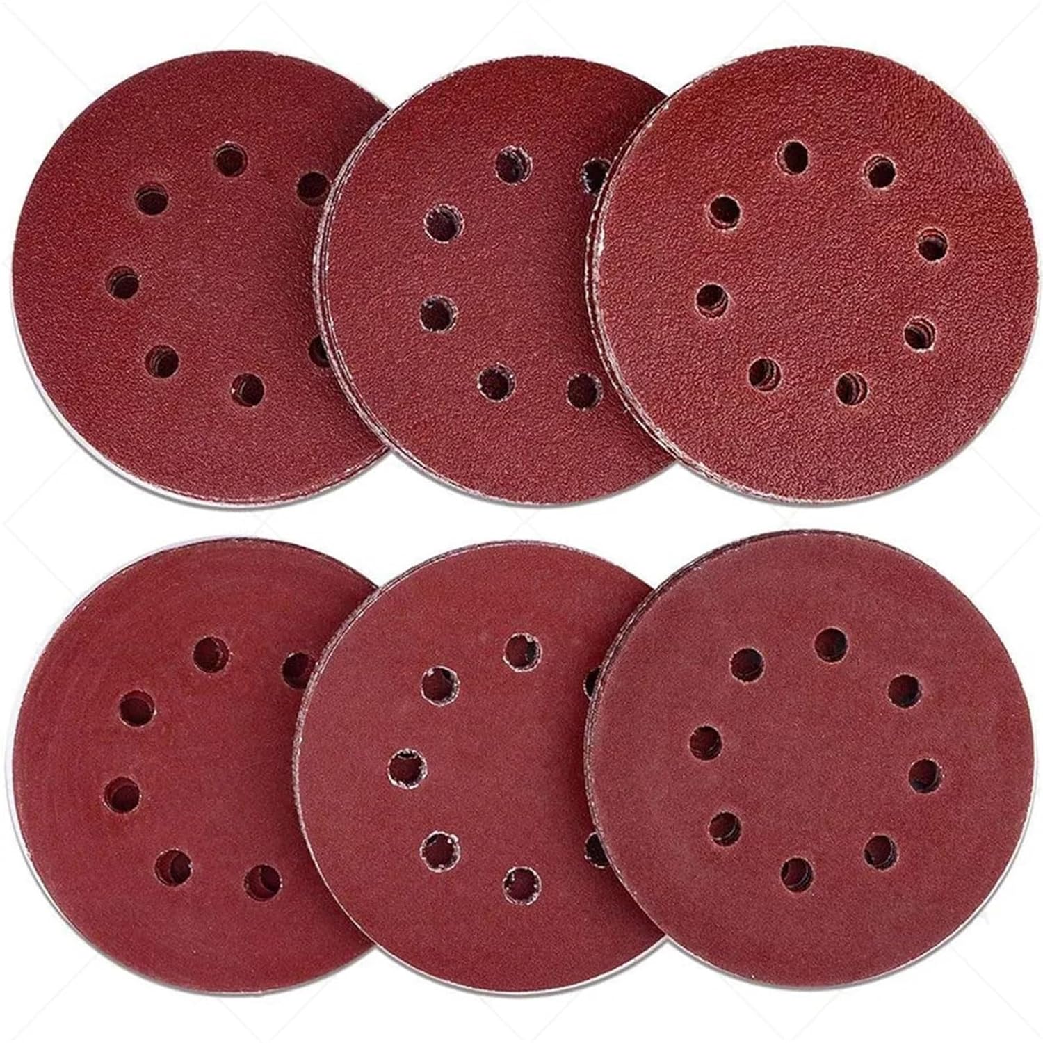5 Inch Sandpaper 8 Hole Sanding Disc Sander Pads Hook And Loop Sandpaper Polishing Pad 800/1000/1200/2000/3000/5000 Grit(20PCS 600 800)