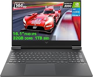 HP 2023 Newest Victus Gaming Laptop, 16.1" 144Hz Display, NVIDIA GeForce RTX 3060, 12th Gen Intel Core i5-12500H(12 Cores), 32GB DDR5 DDR5 | 1TB SSD, Backlit Keyboard, Windows 11, Bundle with JAWFOAL