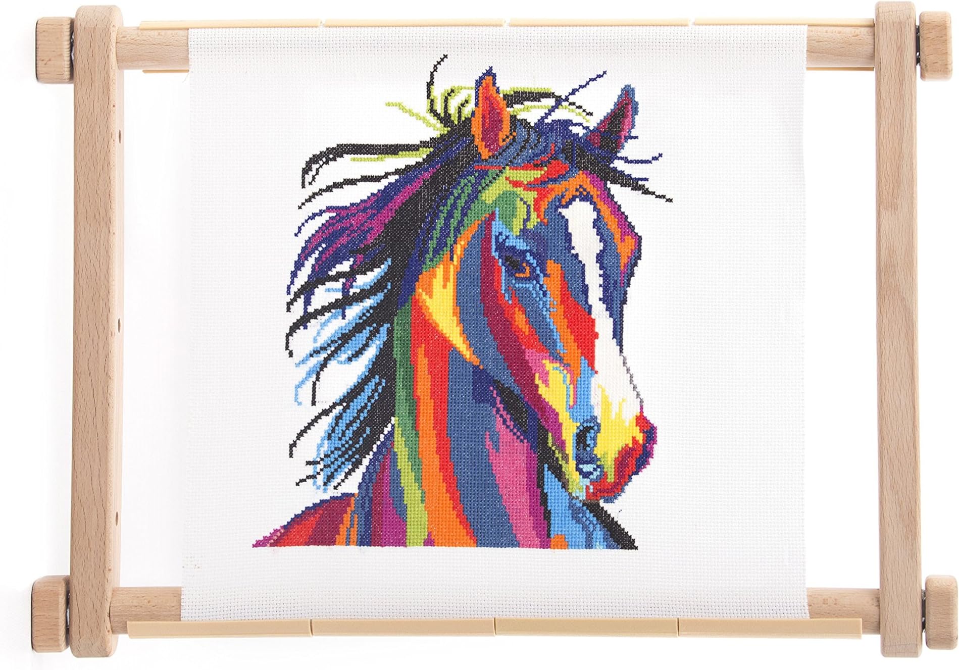 GONCHAROFF (Ukraine) Tapestry Scroll Organic Beech Adjustable Embroidery Frame with Lifetime Warranty - Size 12X15,5 INCHES (30X40CM)