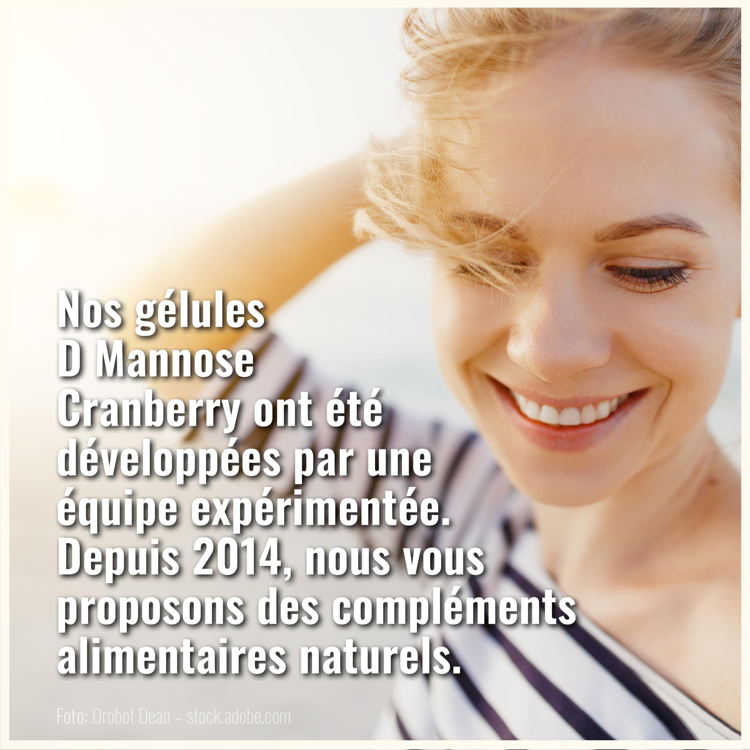 Gélules de D-Mannose & Cranberry – 200 gélules véganes – avec D-Mannose en poudre et Cranberry – 500 mg par portion journalière