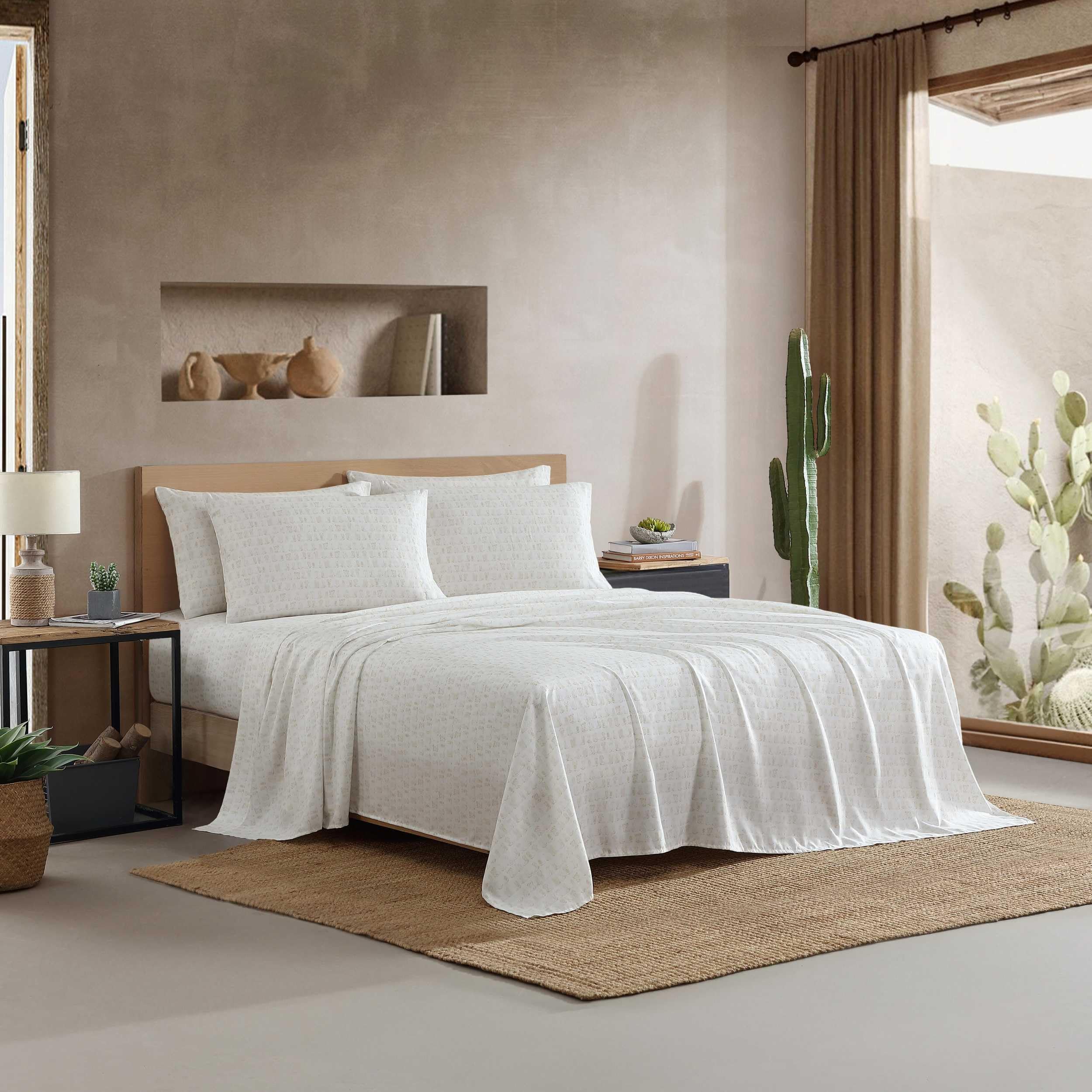 Taies d'oreiller et drap-housse Wrangler assortis pour parure de lit double 6 pièces douce