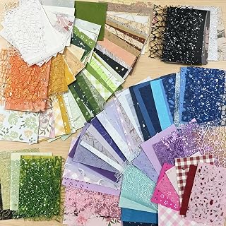 227피스 질감 있는 스크랩북 종이, 옅은 색에서 깊은 색상 구성, DIY 공예, 정크 저널, 콜라주, 천체력, 오래된 배경 및 혼합 테마용 혼합 수제 공예 멀베리 특수 용지 (227) | Craft Paper for Junk Journal, Bullet Journal, Card Making, Scrapbooking Supplies