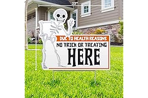 No Trick or Treating This Year Sign