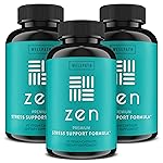 WellPath Zen Stress Relief Supplement + Mood Support (180 ct) | Calm, Stress & Energy Aid | Ashwagandha Root, Rhodiola Rosea, L-Theanine, Lemon Balm | Herbal Capsules