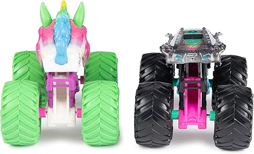 Miniatura 5 de Monster Jam, Nitro Neon oficial, Sparkle Smash Vs. Max-D, escala 1:64, camiones monstruo fundidos, juguetes para niños a partir de 3 años