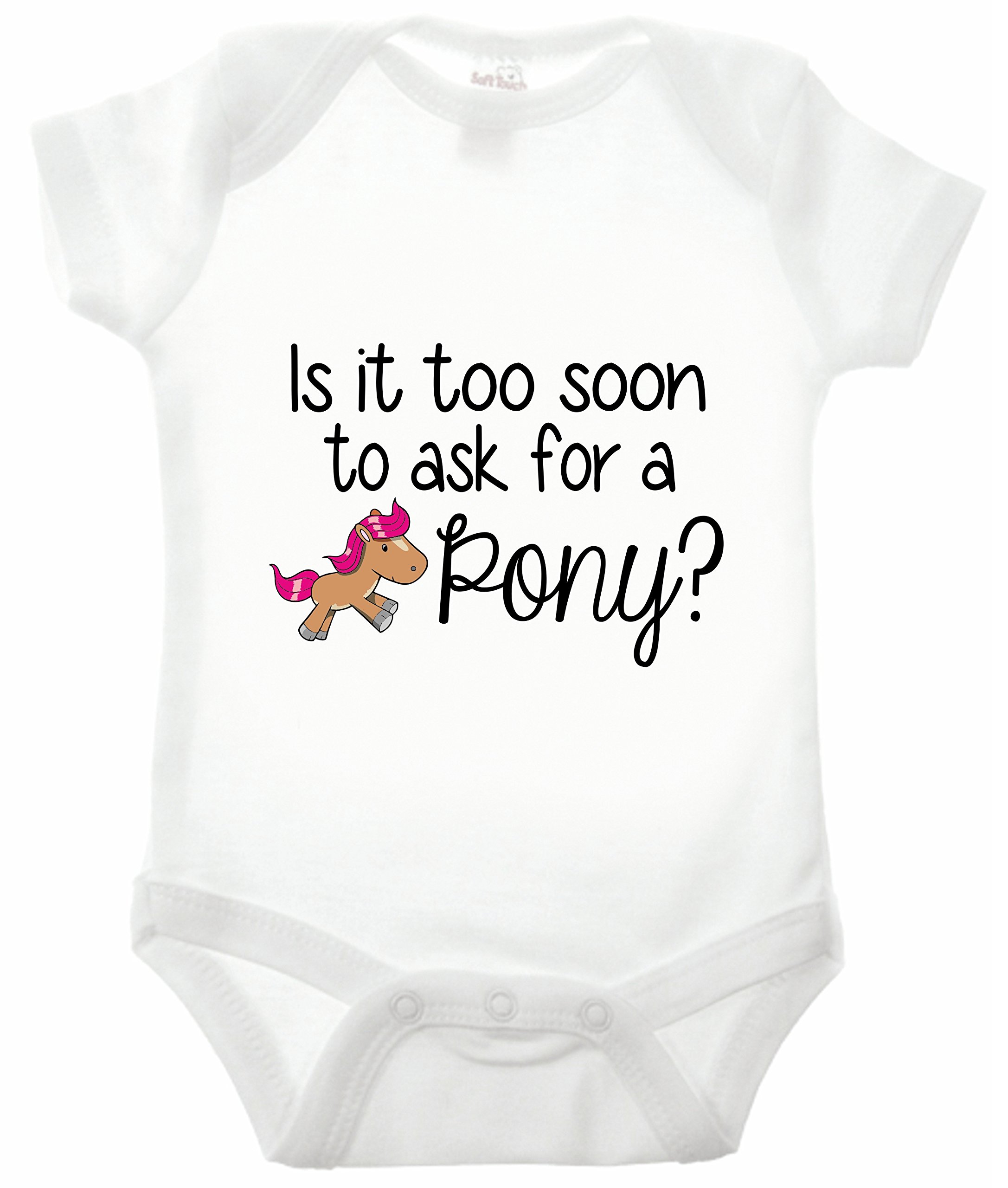 Reality Glitch White Too Soon To Ask For A Pony Babygrow