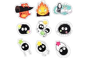 Soot Sprites Anime Fridge Magnets 9-Pack
