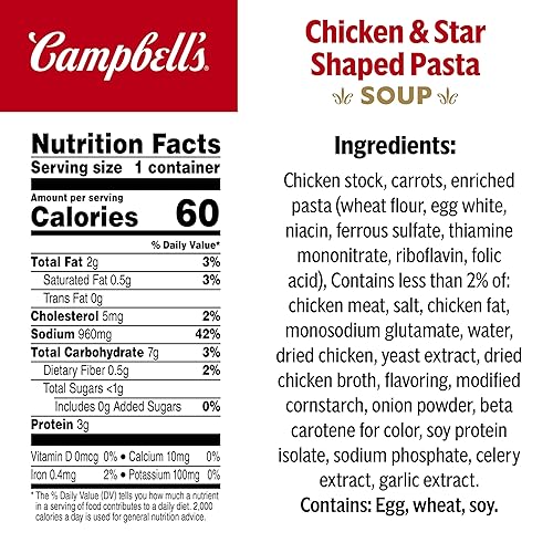 Miniatura 9 de Campbells Sopa condensada para niños sopa de pollo y estrellas lata de 105 onzas