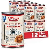 Vista 6 de Snow's Manhattan Clam Chowder, lata de 15 oz - 11g de proteína por porción - Receta auténtica al estilo Manhattan lista para servir