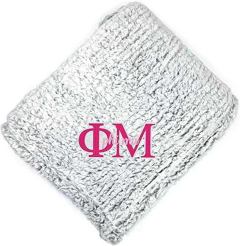 Vista 22 de Go Greek Chic Delta Delta Delta - Manta de sherpa bordada