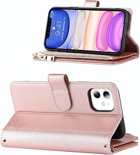 Miniatura 3 de Jaorty Funda para iPhone 11 con tarjetero, para iPhone 11, funda para teléfono con correa, correa de hombro cruzada, correa de hombro con
