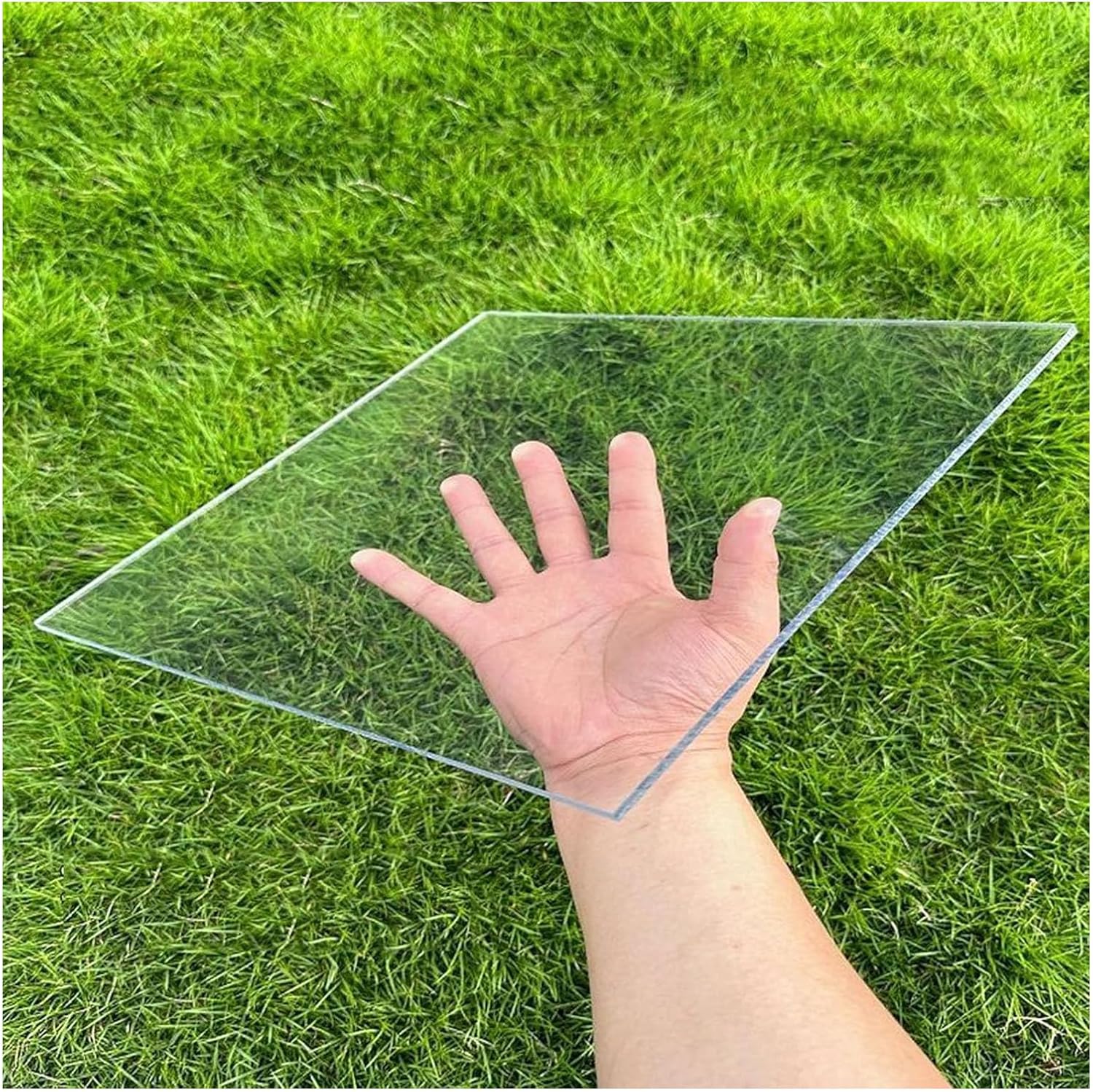 FRP Lighting Board,for Roof Farming,DIY Greenhouses Frame Polycarbonate Sheet,Transparent Greenhouse Roof Sheet,Gardening, Courtyards,Canopy,Carport Balcony,Porch,Ga(Size:80*100 cm,Color:Clear：1.5 mm)