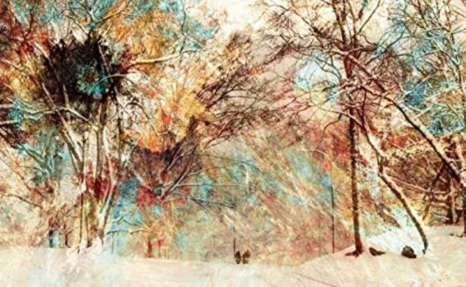Fototapeta 3D, tapety fotograficzne, abstrakcyjne gałązki, tapeta do salonu, dekoracja, 200 (szer.) x 140 (wys.) cm