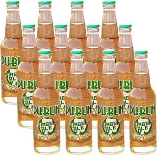 Dublin Bottling Works Craft Soda, Pure Cane Sugar, Made in Texas – Assorted 12-Pack – Premium Small-Batch Soda, Gluten-Free, Retro Artisanal Beverages (12 Pack, Ginger Ale)