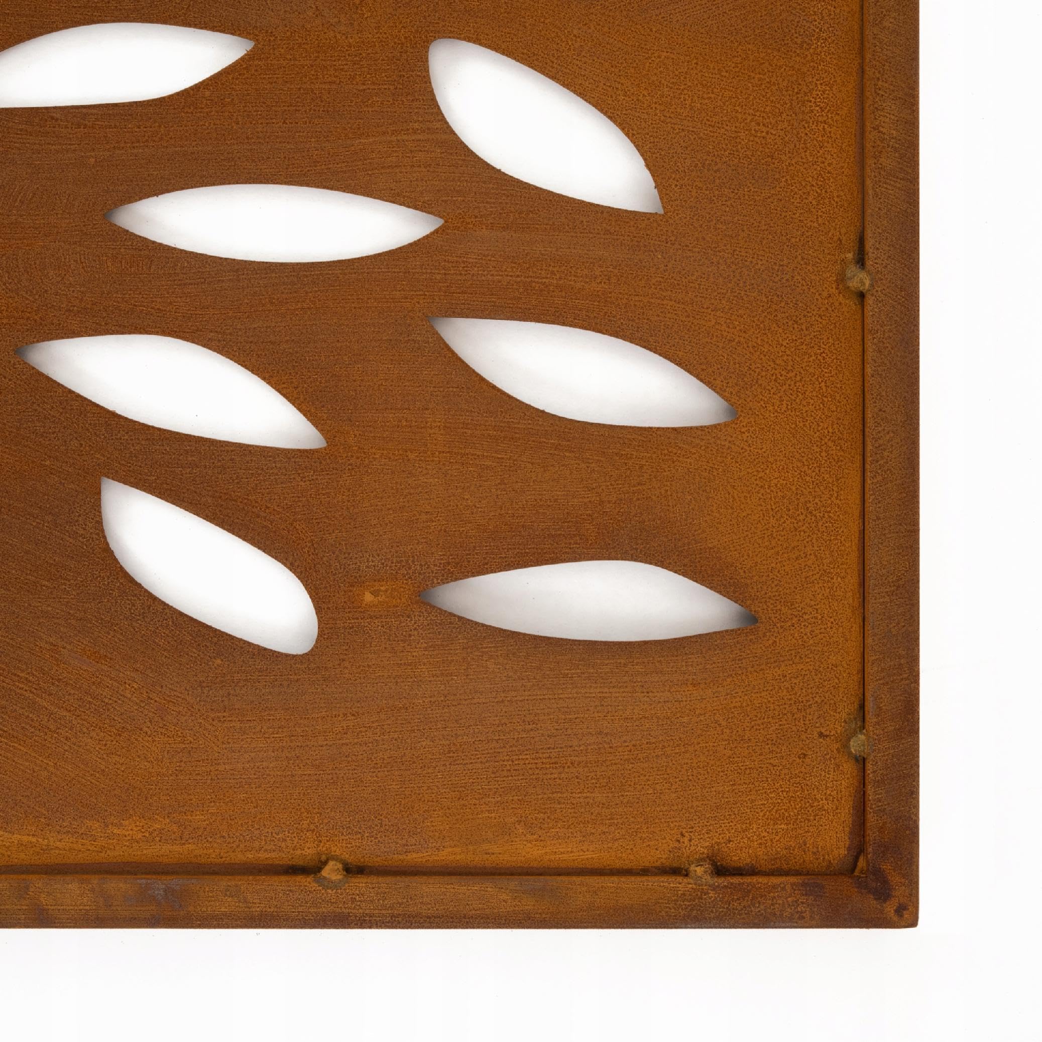 Panneau Brise-vue En Acier Rouillé - 160 X 50 Cm - Décoration De Jardin - Intimité Et Style - 12