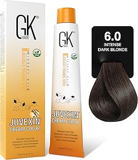 Global Keratin GK HAIR Professional Hair Color Cream Tube 3.4 Fl Oz Nourishing & Cleansing Colors for Styling High Performance Long Lasting Semi Permanent Natural Toner Dye