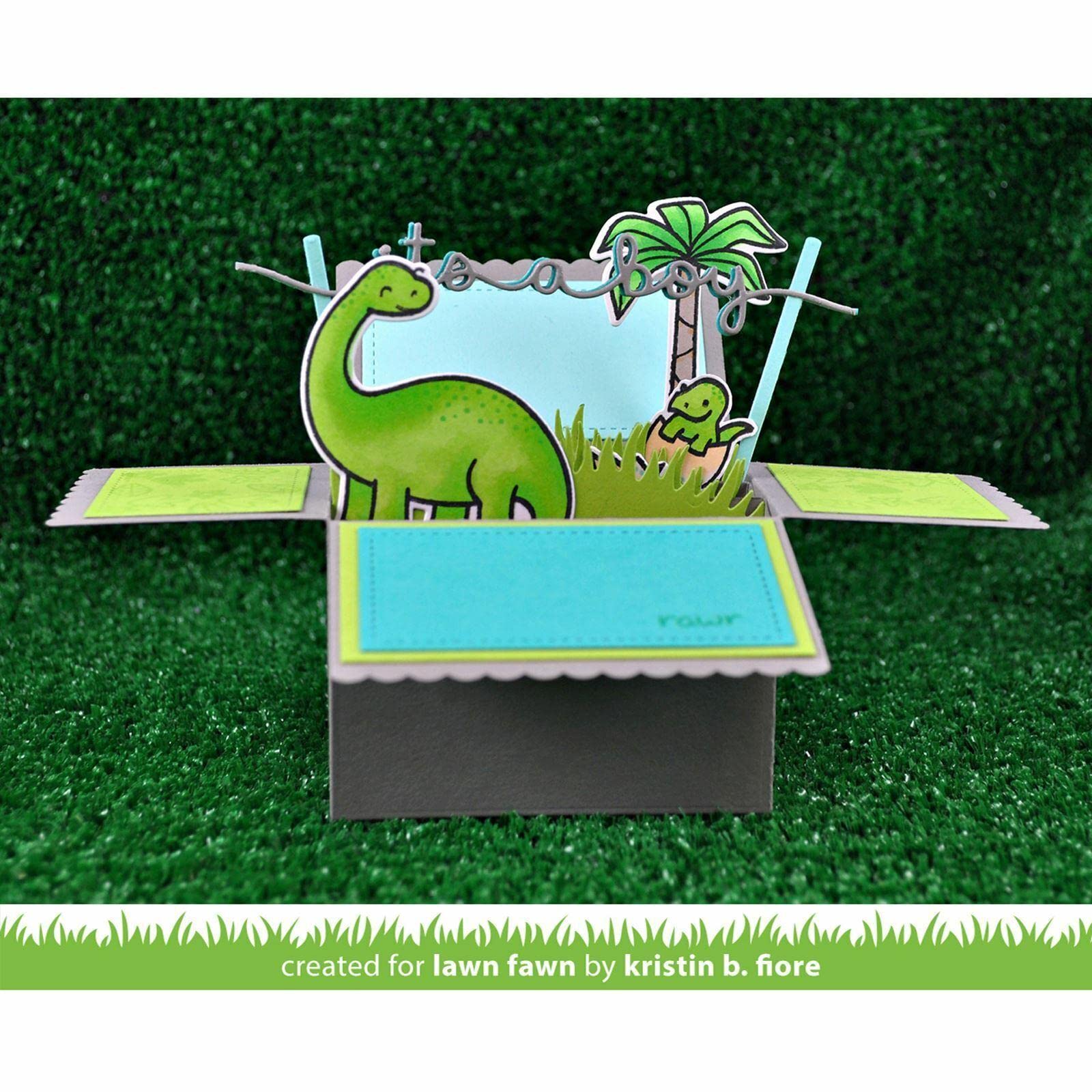 Lawn Fawn Sellos claros de cervatillo de c¨¦sped - Critters from the Past # LF602