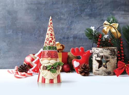 Miniatura 4 de Enesco Jim Shore Heartwood Creek - Figura de gnomo alto con acebo, 10.83 pulgadas, multicolor