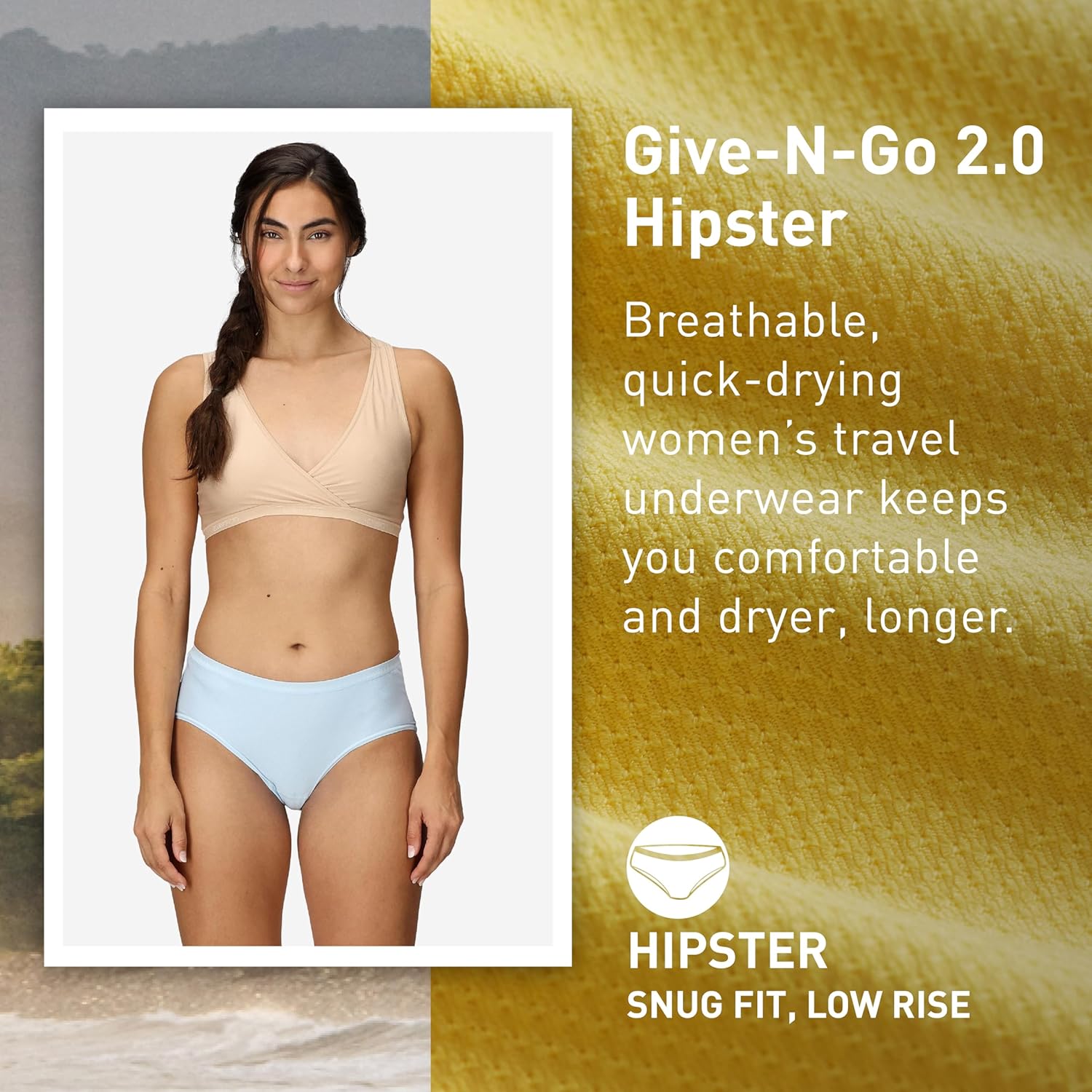 ExOfficio Women's Give-N-Go 2.0 Hipster - Breathable Durable Easy Care Travel Underwear - Image 3