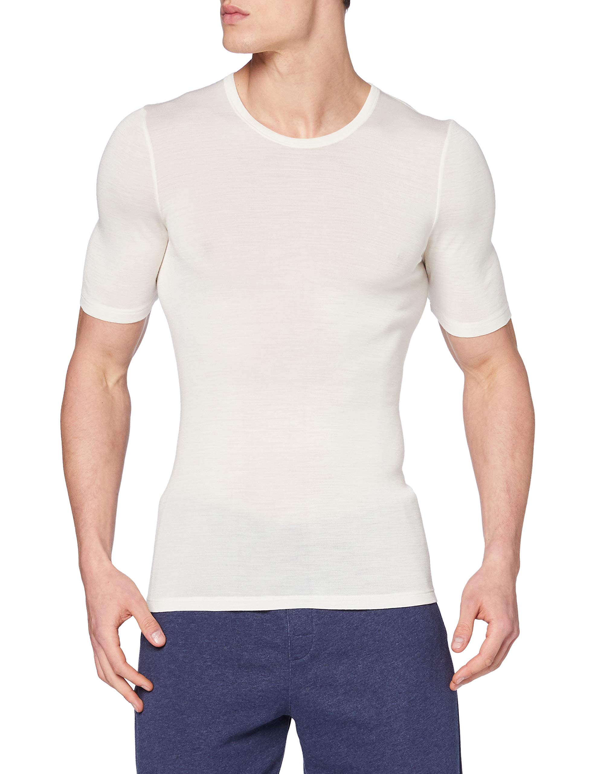 HANRO Men's Woolen Silk M S/SLV Shirt 73401