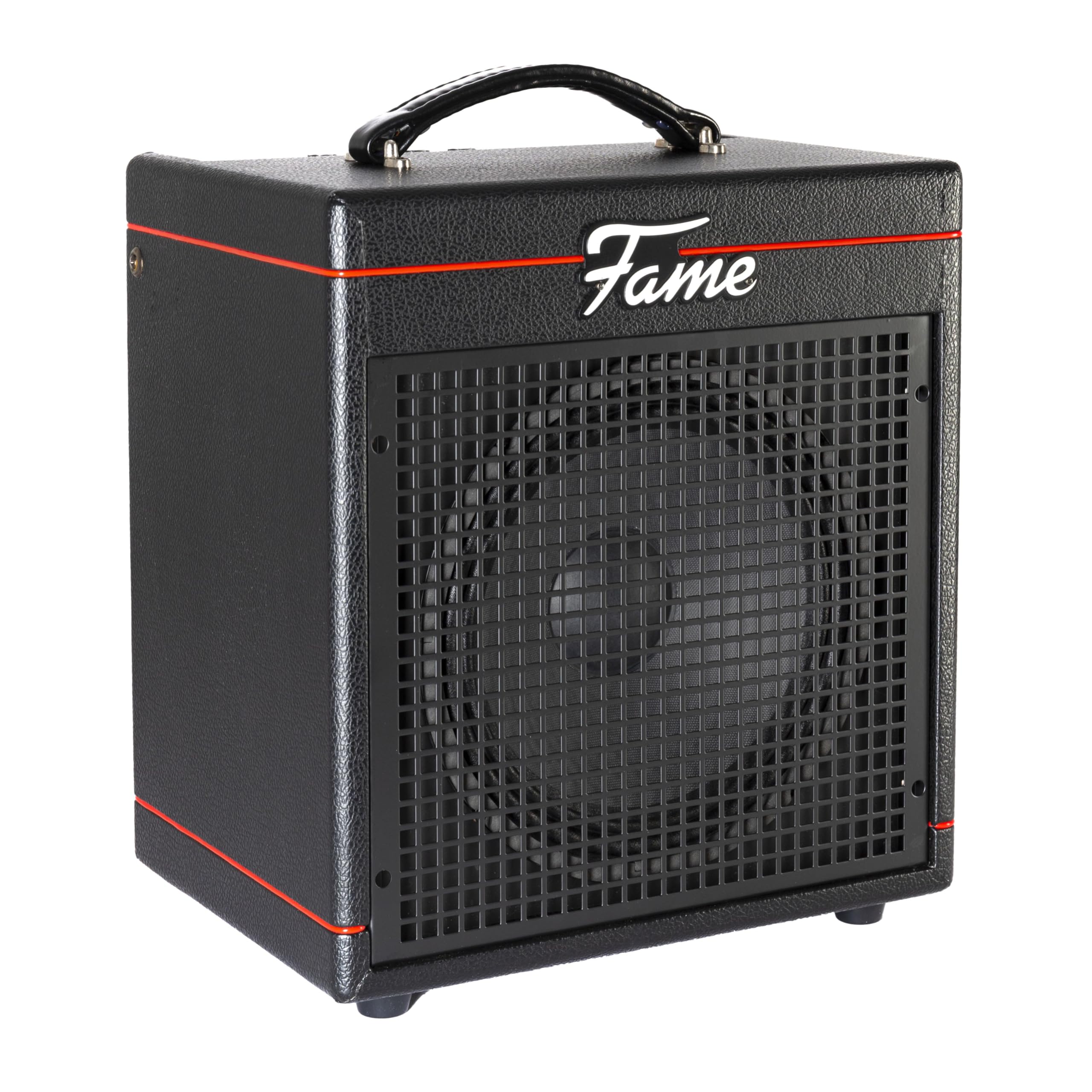 Fame Bassverstärker, Bass Combo mit 30 Watt und 10" Lautsprecher, Amp für Bass, Kopfhöreranschluss und 3-Band Klangregelung