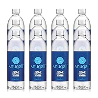 Vista 10 de Snugell Agua destilada embotellada de tamaño de viaje para máquinas CPAP, (paquete de 6, 20 onzas cada una), suministro de hasta 12 días, multiuso