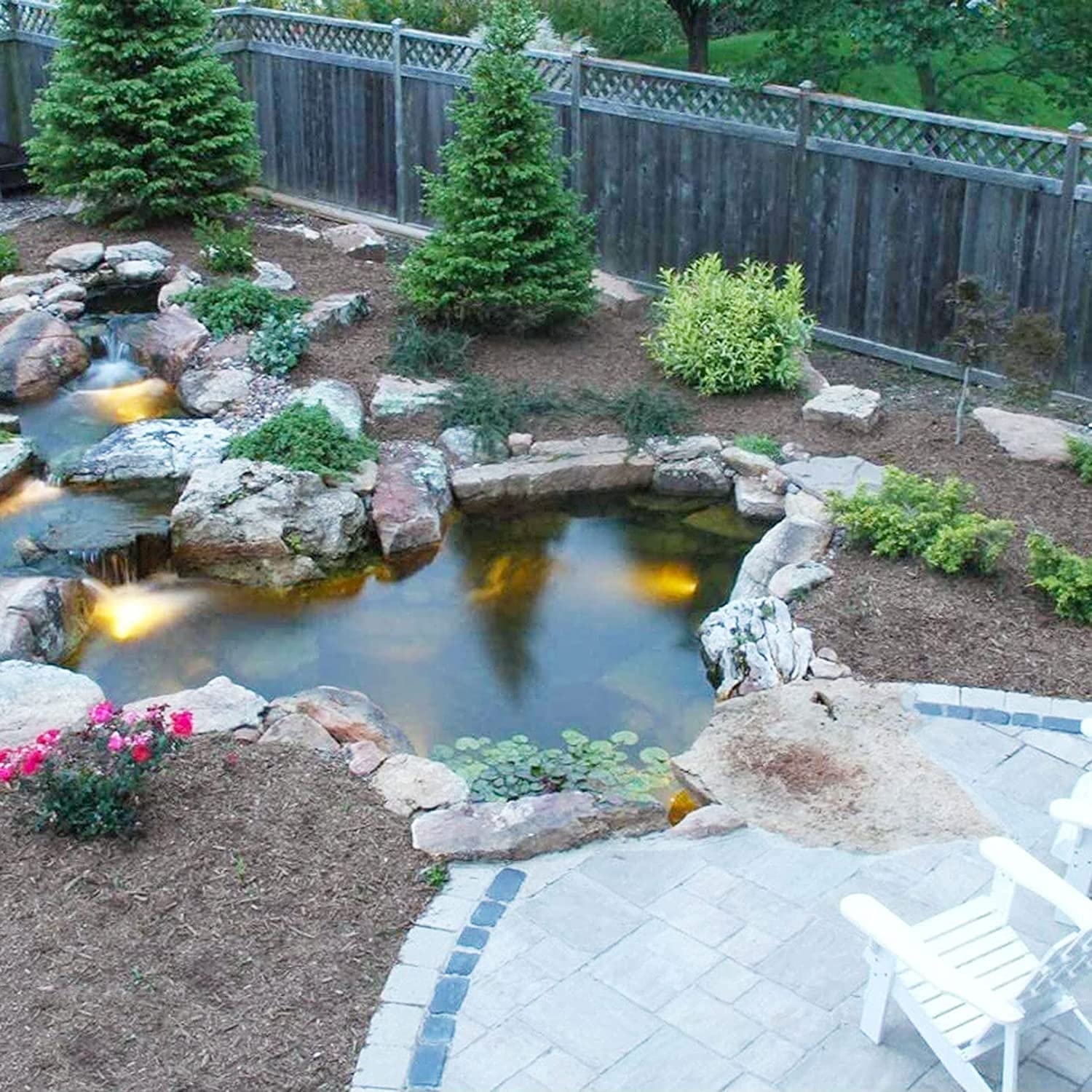 Revêtement de Bassin Noir résistant aux UV pour Piscine de Jardin paysager imperméable, Grand Bassin à Poissons, épaisseur de 0,12 mm, Membrane Durable et Facile à découper (25 x 25 m Revêtement de Bassin Noir résistant aux UV pour Piscine de Jardin paysager imperméable, Grand Bassin à Poissons, épaisseur de 0,12 mm, Membrane Durable et Facile à découper (25 x 25 m
