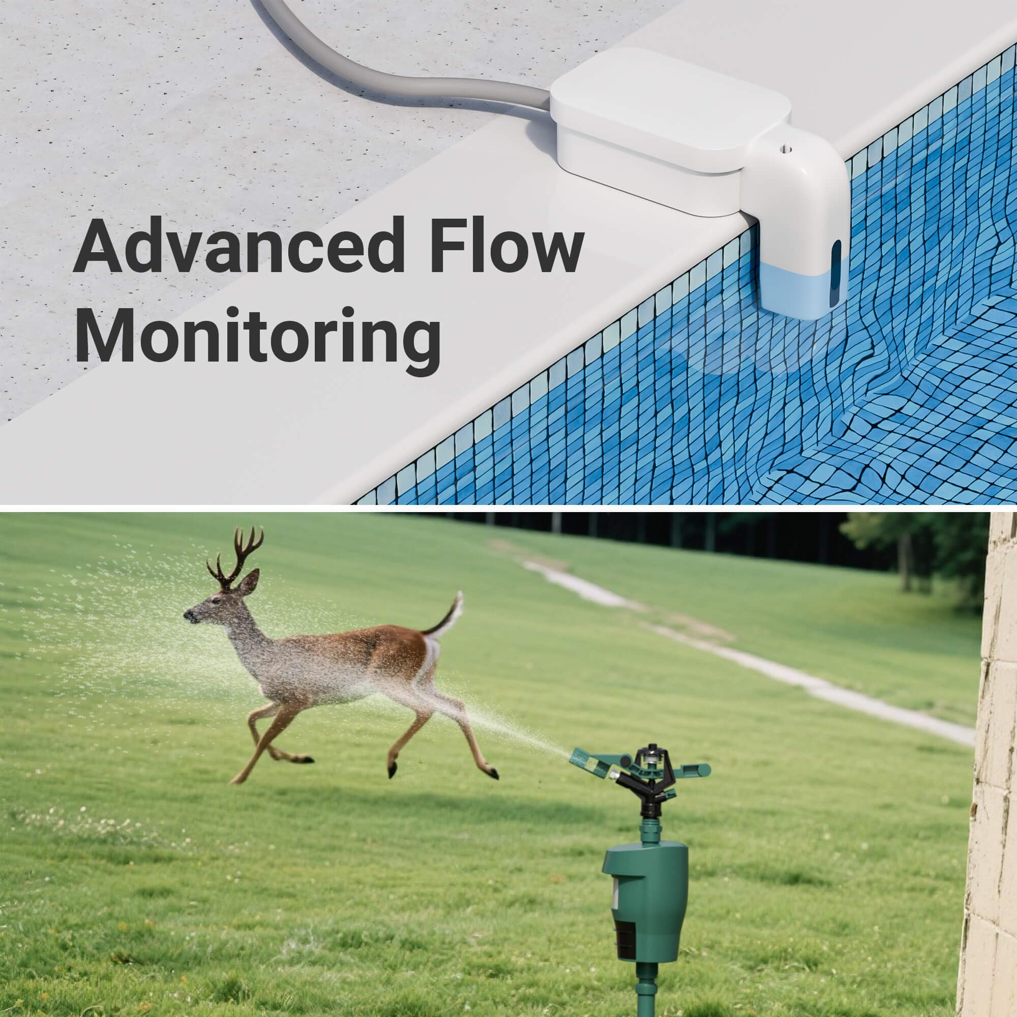 LinkTap T1 Timer Irrigazione 2 Vie (Richiede Gateway), Protezione Antigelo | 2 Zone Indipendenti per Giardino, Prato e Orto, 2 Contalitri, Rilevamento Guasti, Rete Mesh, Superiore al Wi-Fi, IP66, Alexa