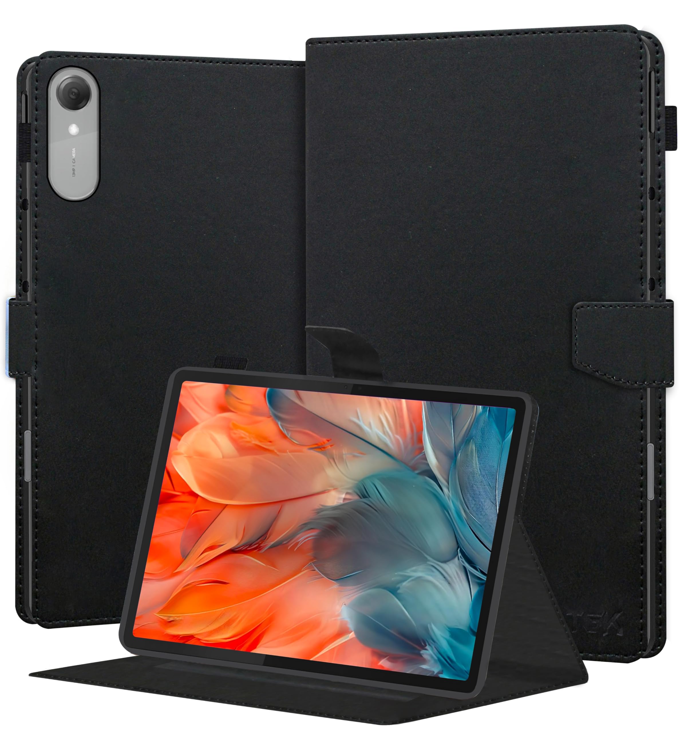 TGK Flip Cover Case for Lenovo Idea tab Pro 2nd Gen 13 inch 2026 TB-390 Executive Leather Built-in Pencil Holder (Black)-image-35