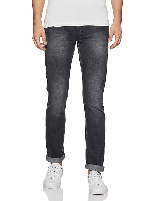 NEWPORT Men's Slim Jeans (8907242844718_267942523_38W x 34L_Mid Stone