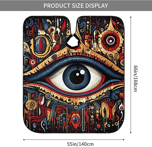 Miniatura 3 de Evil eyes magic talisman red Barber Cape for Men Professional Hairdressing Cutting Salon Cape Hair Styling Cape