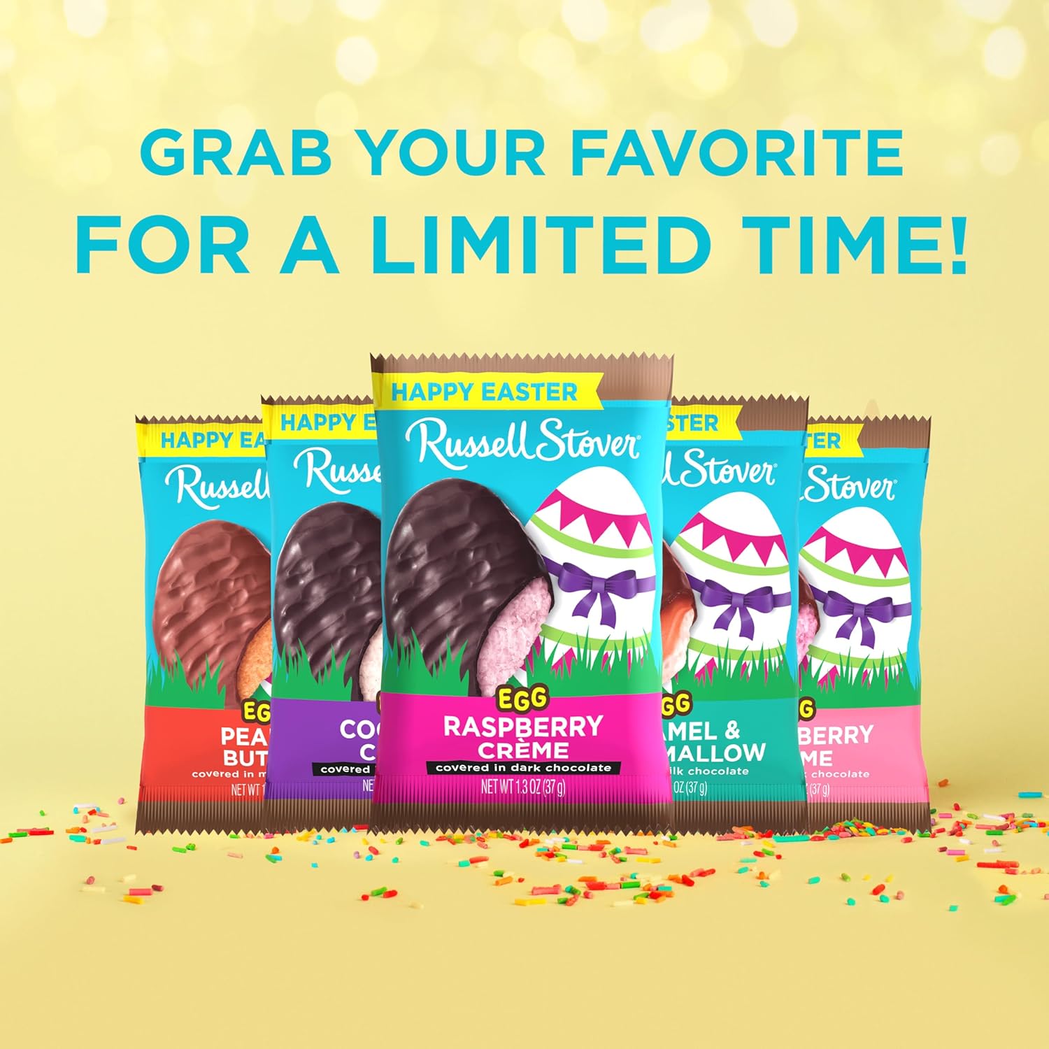 RUSSELL STOVER Easter Raspberry Crème Dark Chocolate Easter Egg, 1.3 oz. (Pack of 18)