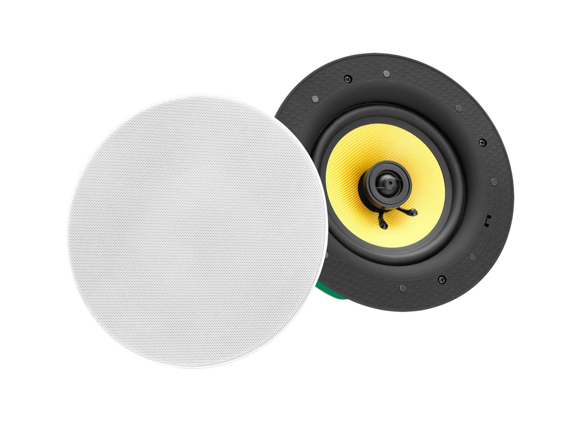 Pronomic CLS-660 WH Haut-Parleur encastrable tissé 2 Voies Haut de Gamme