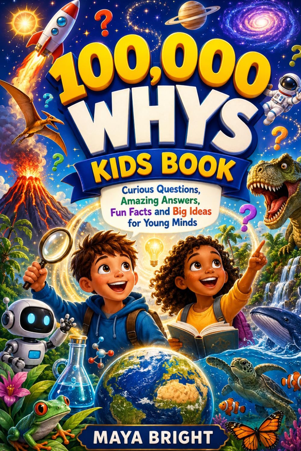 100000 Whys Book for Kids: Curious Questions, Amazing Answers, Fun Facts and Big Ideas for Ages 6 –10