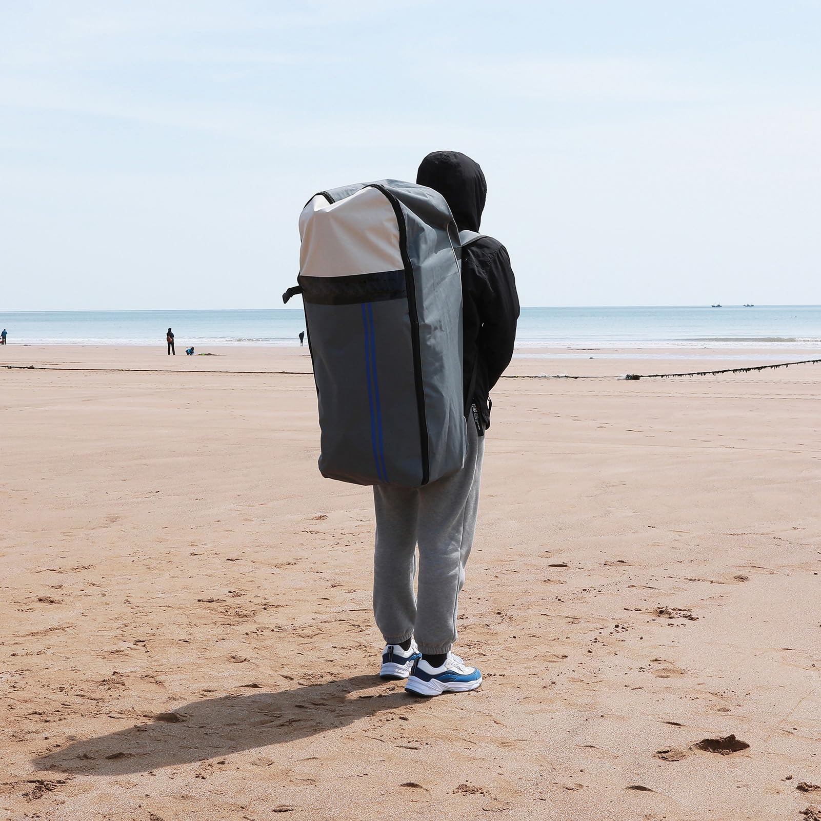 Kavolet Sac à dos pour planche de surf, sac de paddle gonflable, sac à dos de voyage, sac de transport avec fermeture éclair