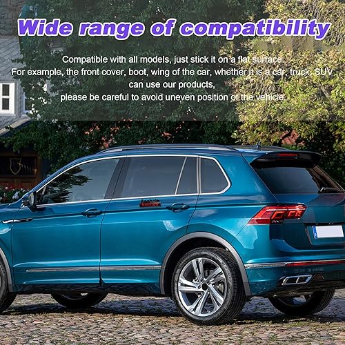 Miniatura 5 de Ziciner Calcomanía de metal 3D para capó delantero con adhesivo fuerte, calcomanía universal para parachoques, accesorios de decoración exterior del