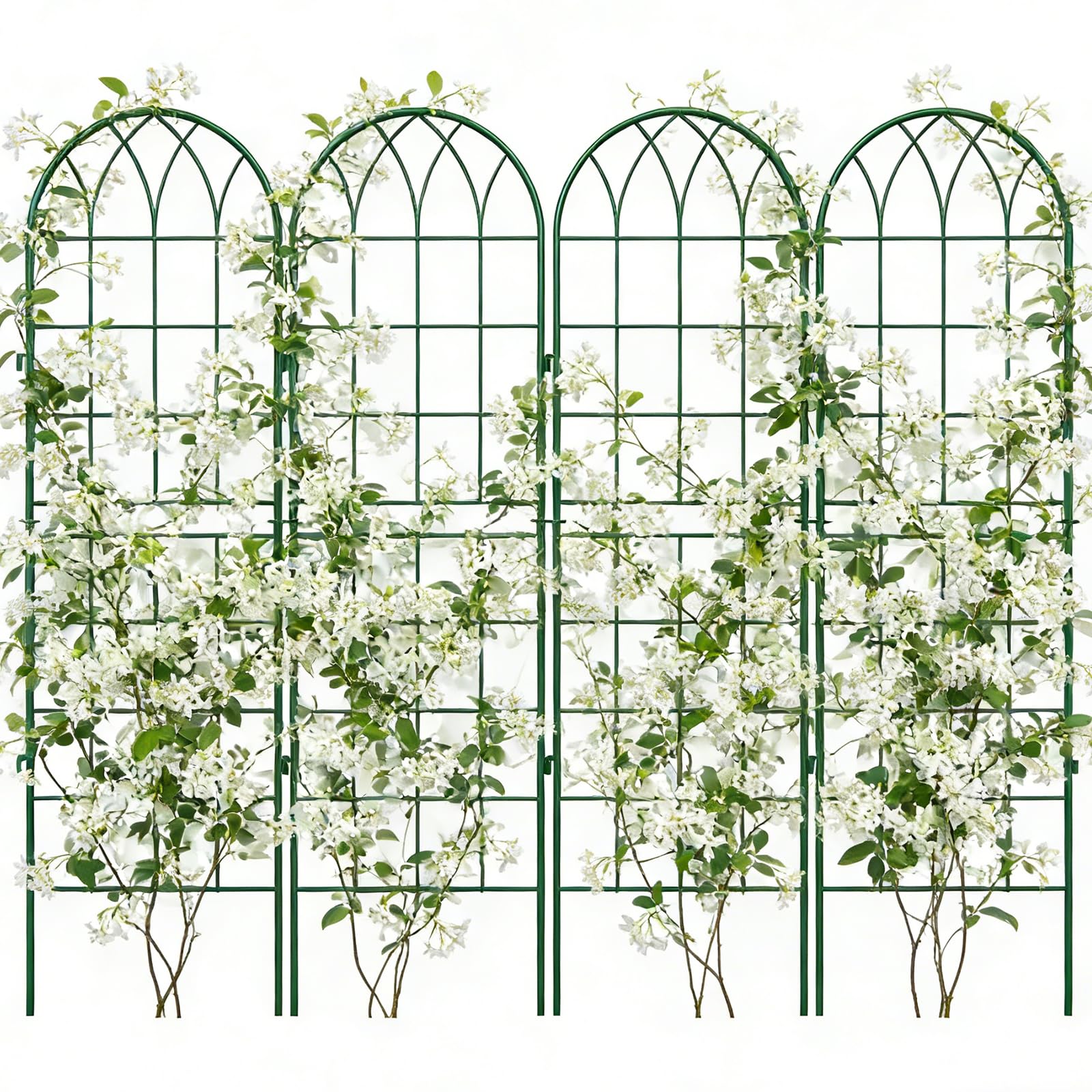 Treillis de jardin en métal pour redresser les plantes tombantes et soutenir les légumes