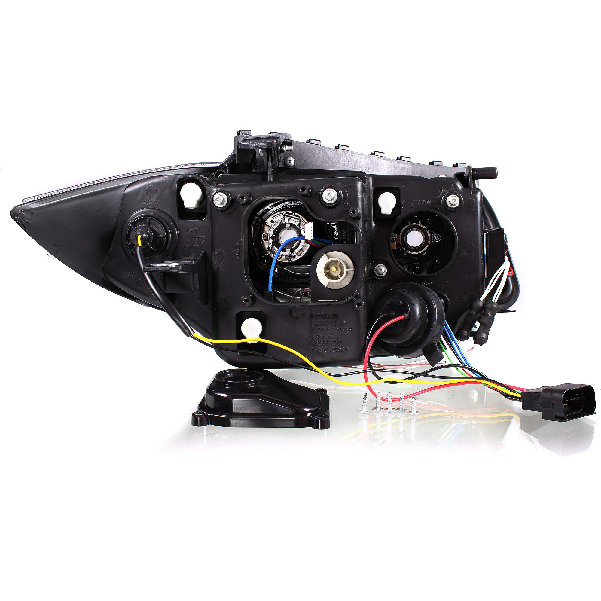 Scheinwerfer Satz Set CCFL Angel Eyes E81 E82 E87 E88 Bj. 2004-2011 schwarz