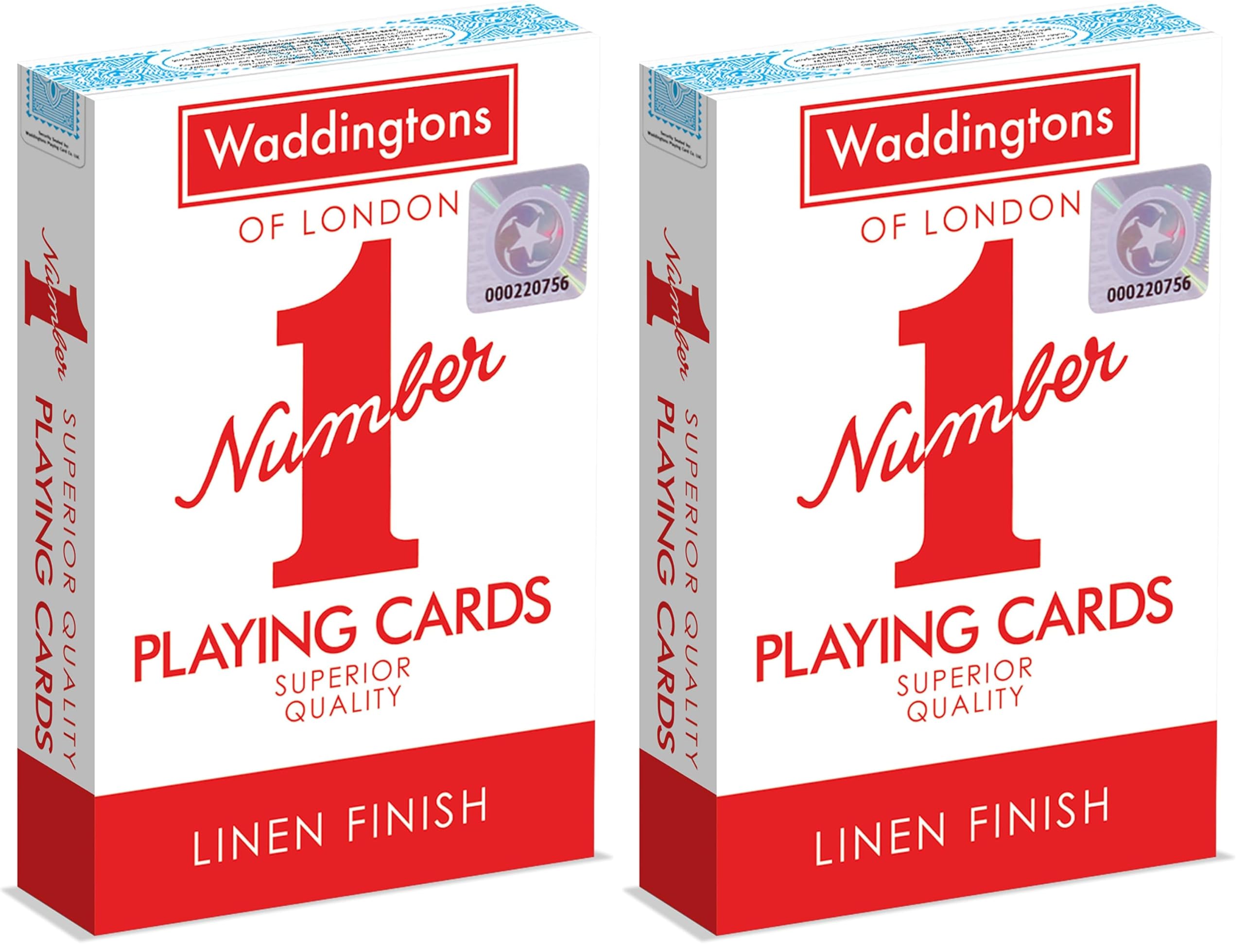 #75 — Waddingtons Number 1 Playing Card Game, play with one of red...