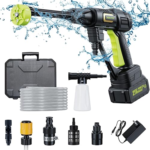 Cordless Power Washer; 990 PSI Cordless Pressure Washer with 4.0Ah