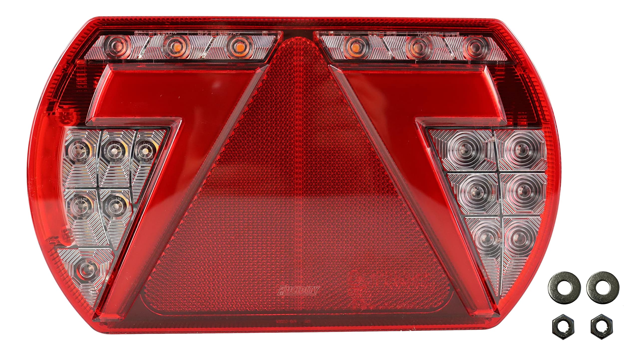 Lucidity 26095 Glo Trac LED Rückleuchte Anhänger 12V Rücklicht für Aspöck Multipoint Bajonett 5 - Polig (rechts)