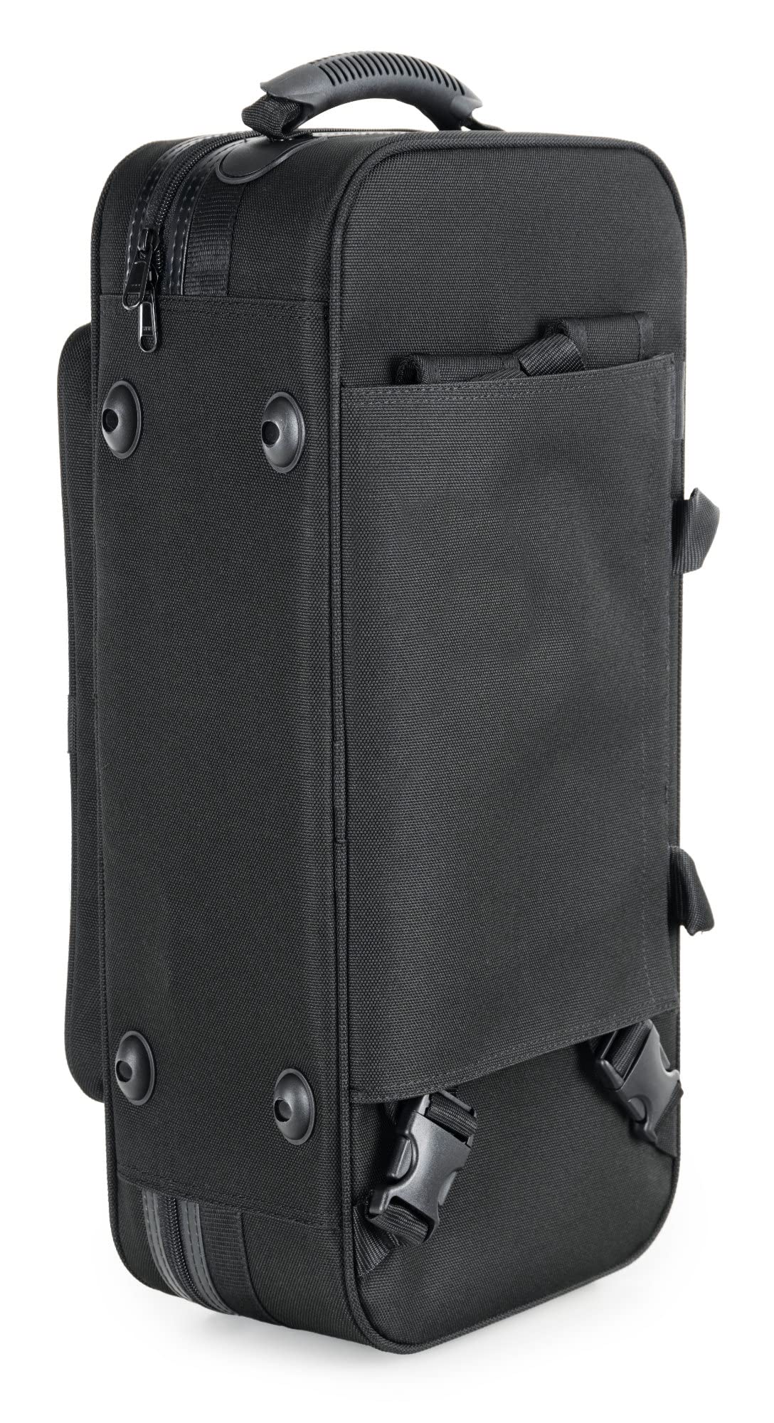 Custodia Leggera Lechgold per Tromba Bb - Lightcase per tutte le trombe comuni con valvole Perinet - Imbottitura termica - Tasca esterna - Set zaino - Bocchino e accessori - Nero
