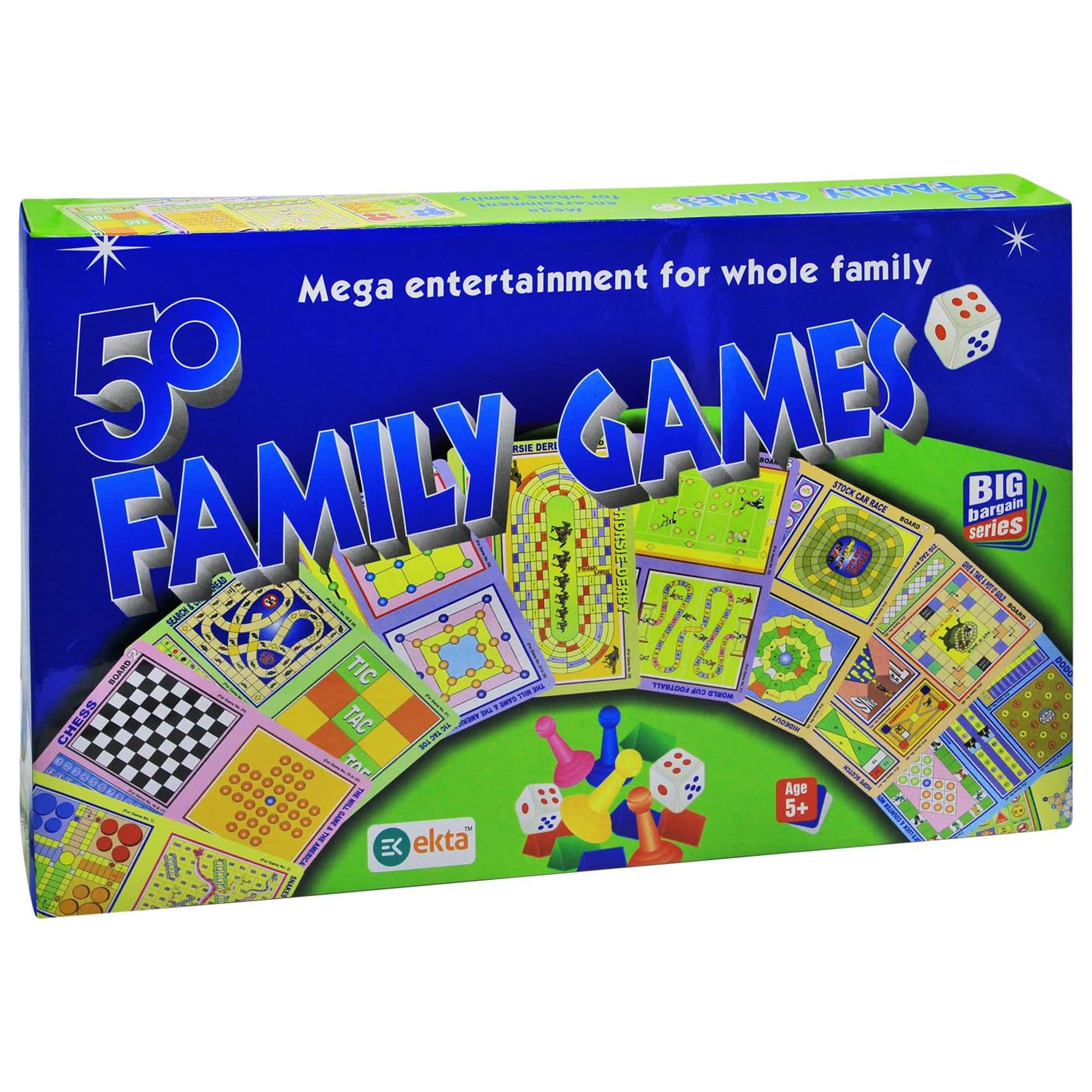 VersaMarts Mega Family Games Set – 50 Classic Board Games in 1 Pack | Fun Party & Family Game Collection