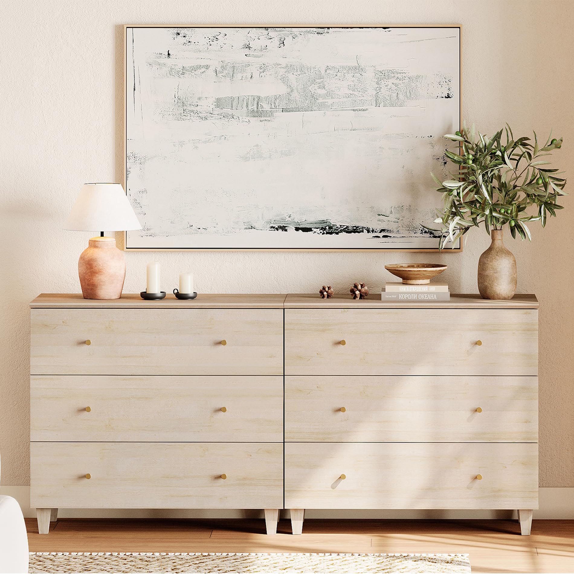 slim fit dress slacks Eco-Friendly Wood Dresser with Elegant Gold Handles