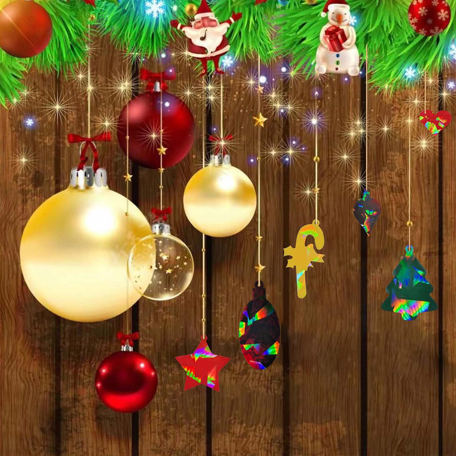 Stampo In Silicone Per Resina Natalizia LPAMABA | 9 Forme (Fiocchi, Alberi, Babbo Natale) Con 20 Portachiavi E Spago, Kit Fai Da Te - 2